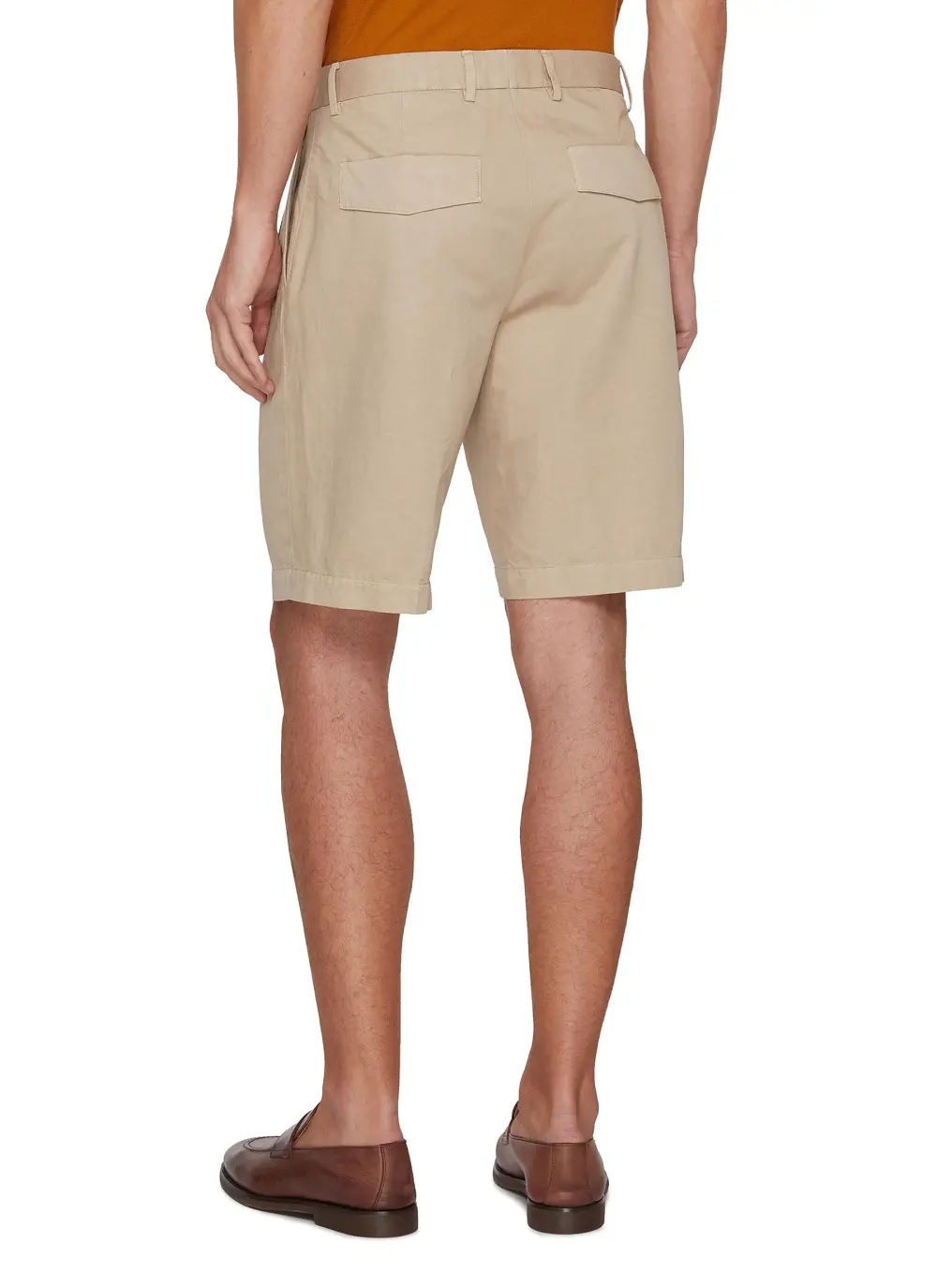 Casual Loose Breathable Light Beige Shorts