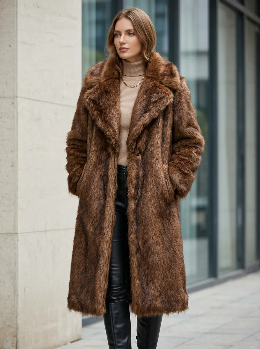 Women's Faux Fur Winter Coat