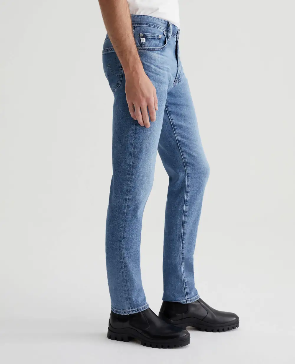 Men's Modern Slim Mid Rise Fitted Upper Block Jeans