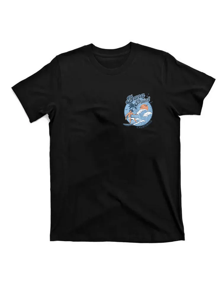Vintage Surfing Dana Point, California Retro Sunset Surf California T-Shirt