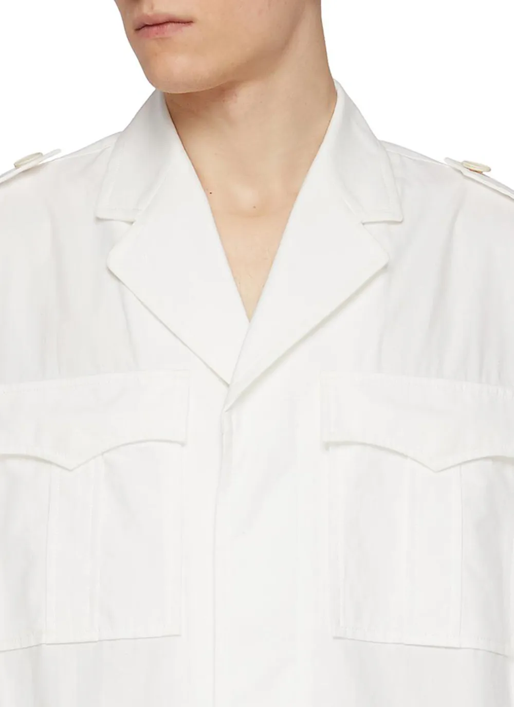 Relaxed Leisure Simple Loose White Cottom Shirt