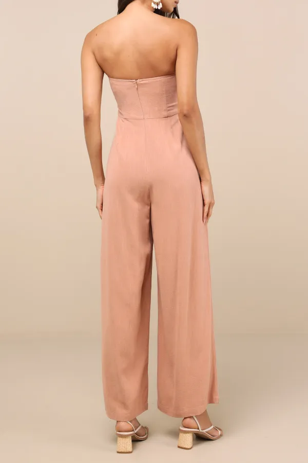 Daily Linen Wide-Leg Jumpsuit