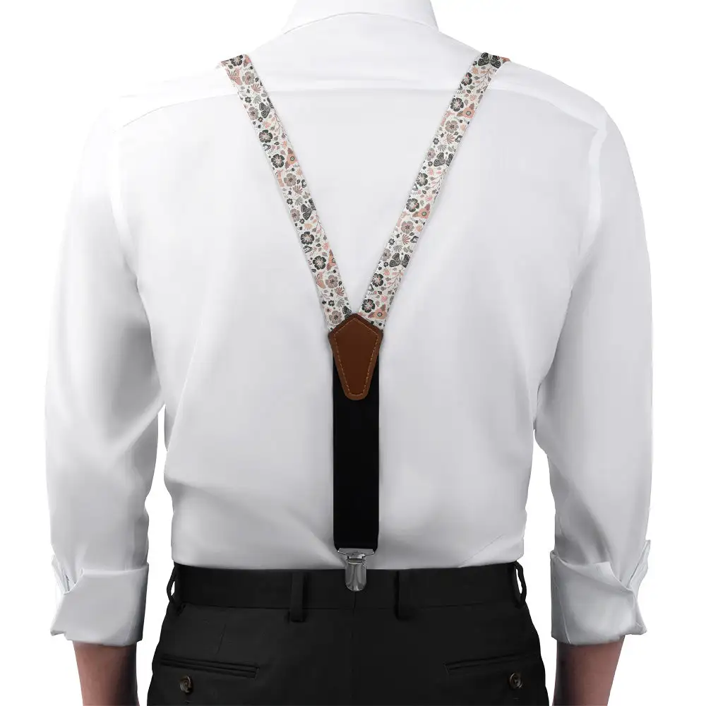 Mariposa Floral Pattern Suspenders