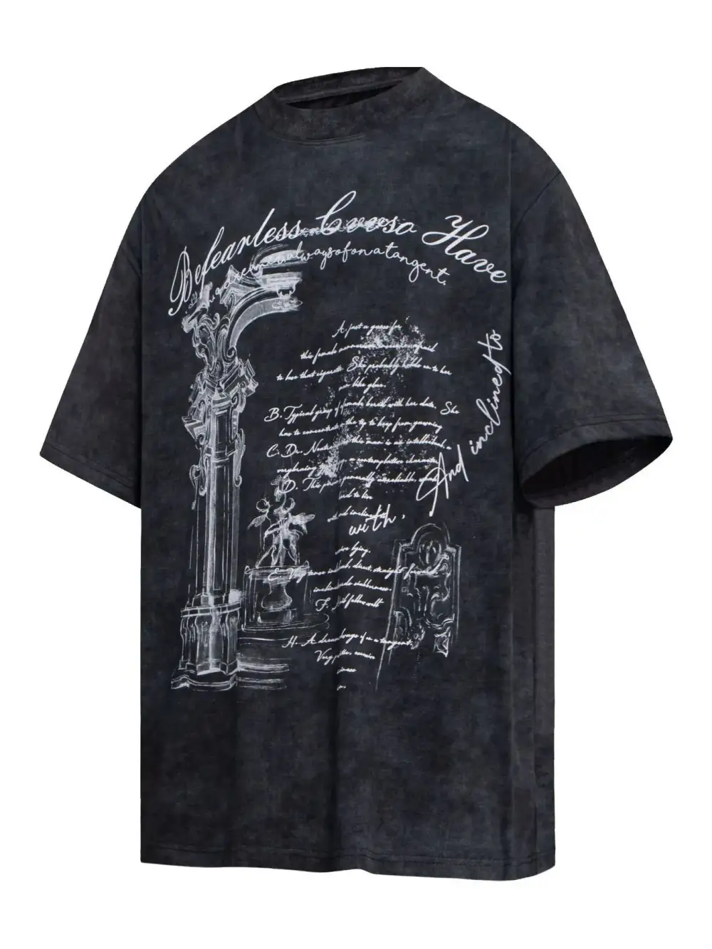 Neat Graphic Crew Neck Short Sleeve Tee