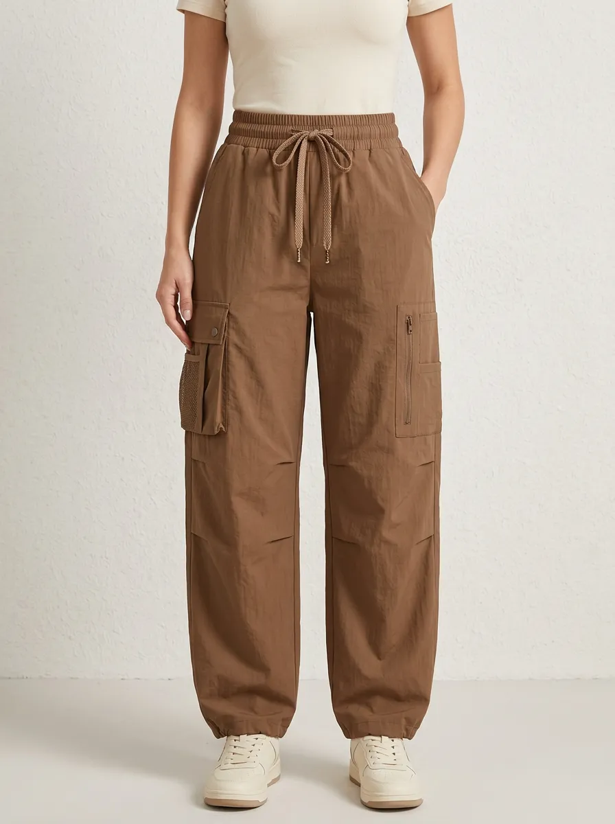 Drawstring Multi-Pocket Casual Breathable Cargo Pants