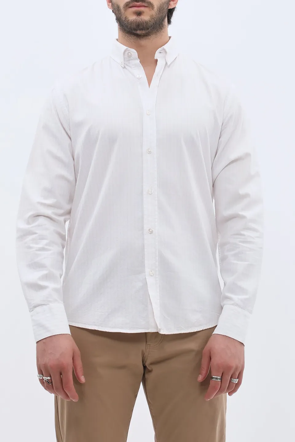 Everyday Oxford Striped Cotton Men's Button Down Shirt