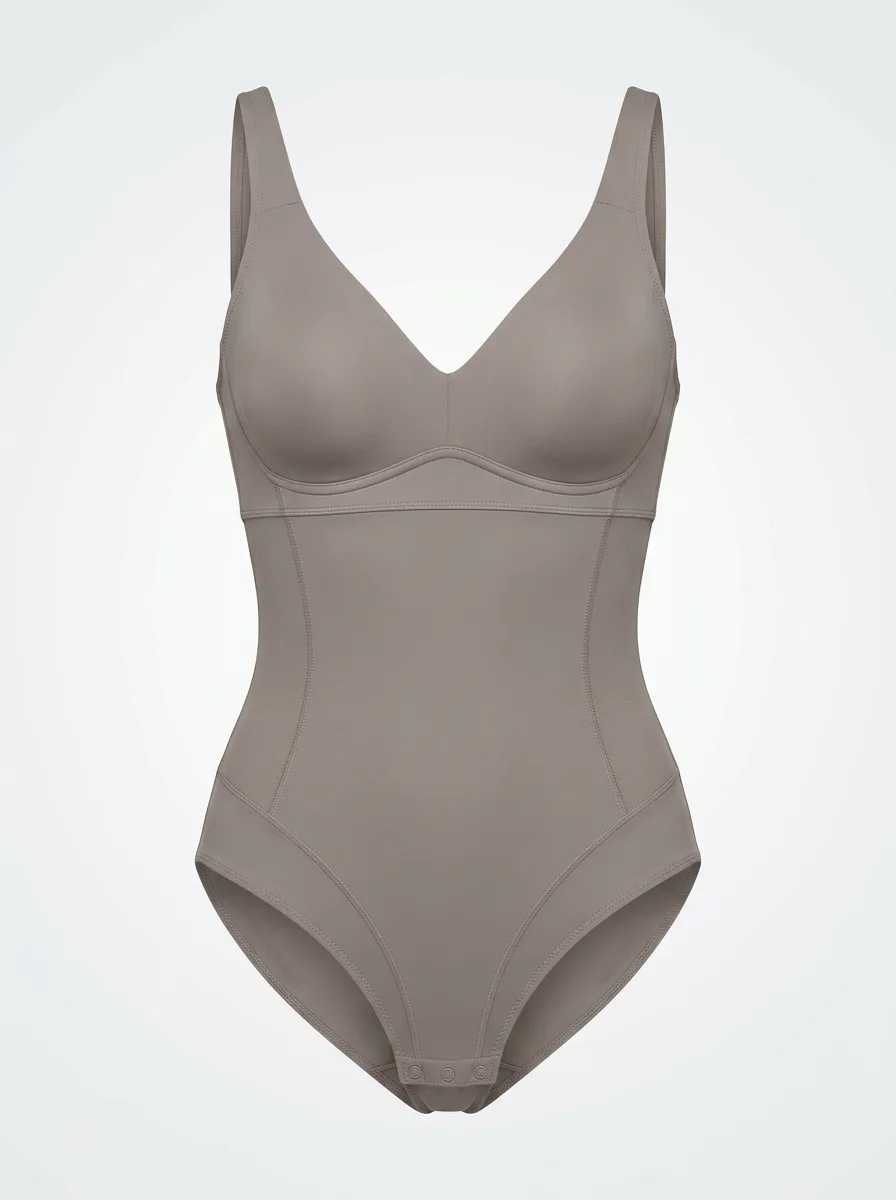 Women's V-Neck Sculpting Seamless Bodysuit Top