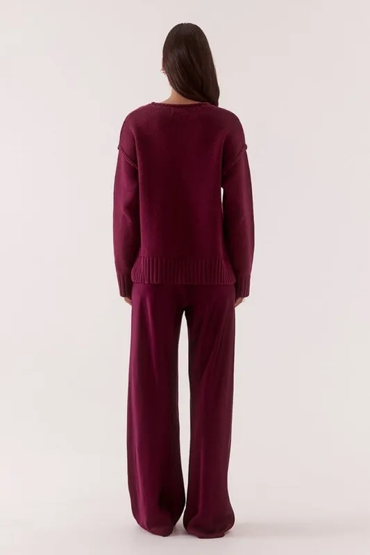 Blackberry Plunge Sweater