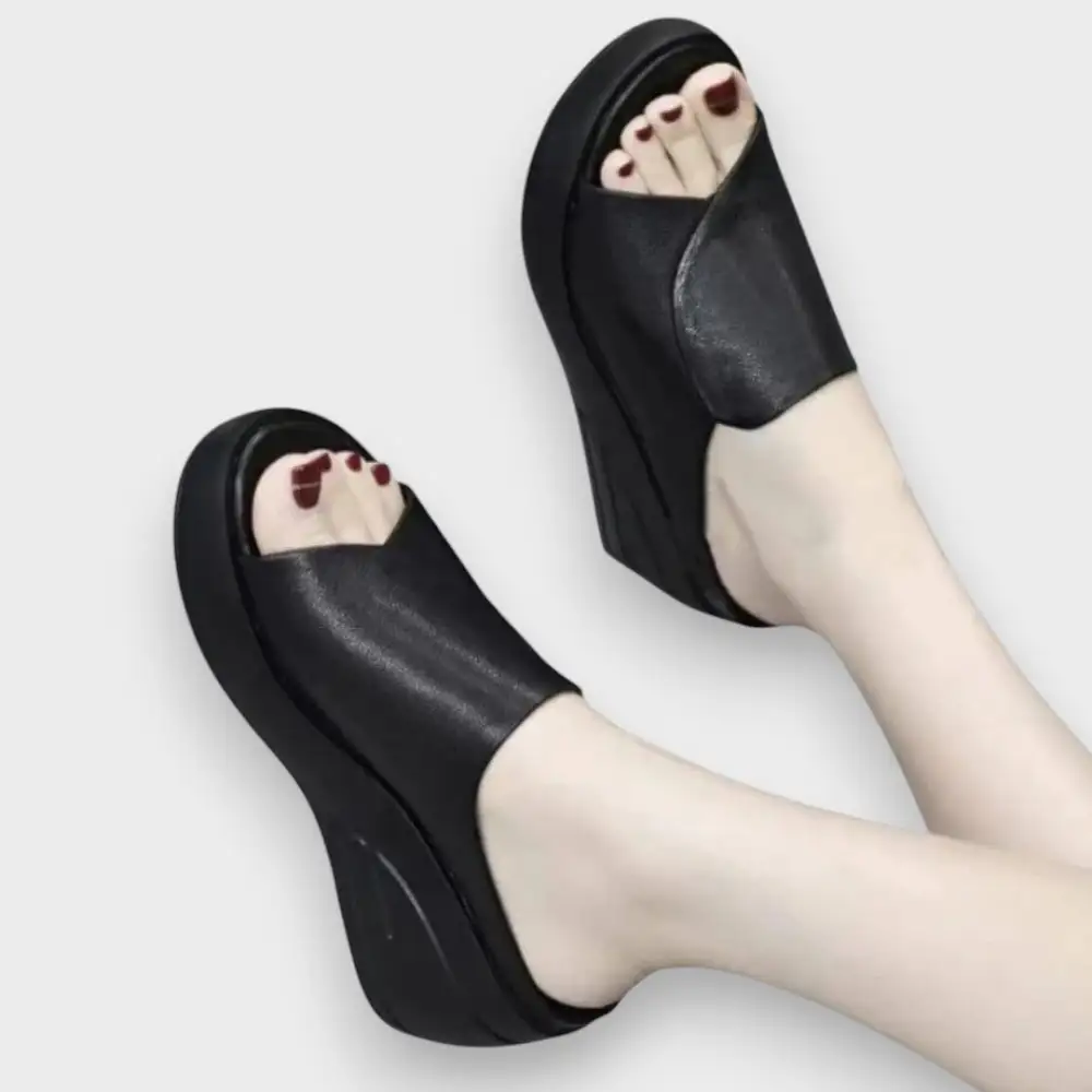 Platform Wedge Supportive Heeled Sandals