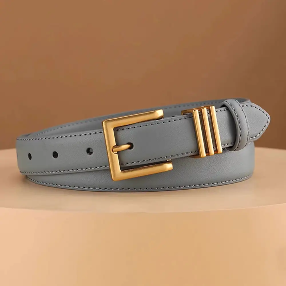 Classic Golden Buckle Belt