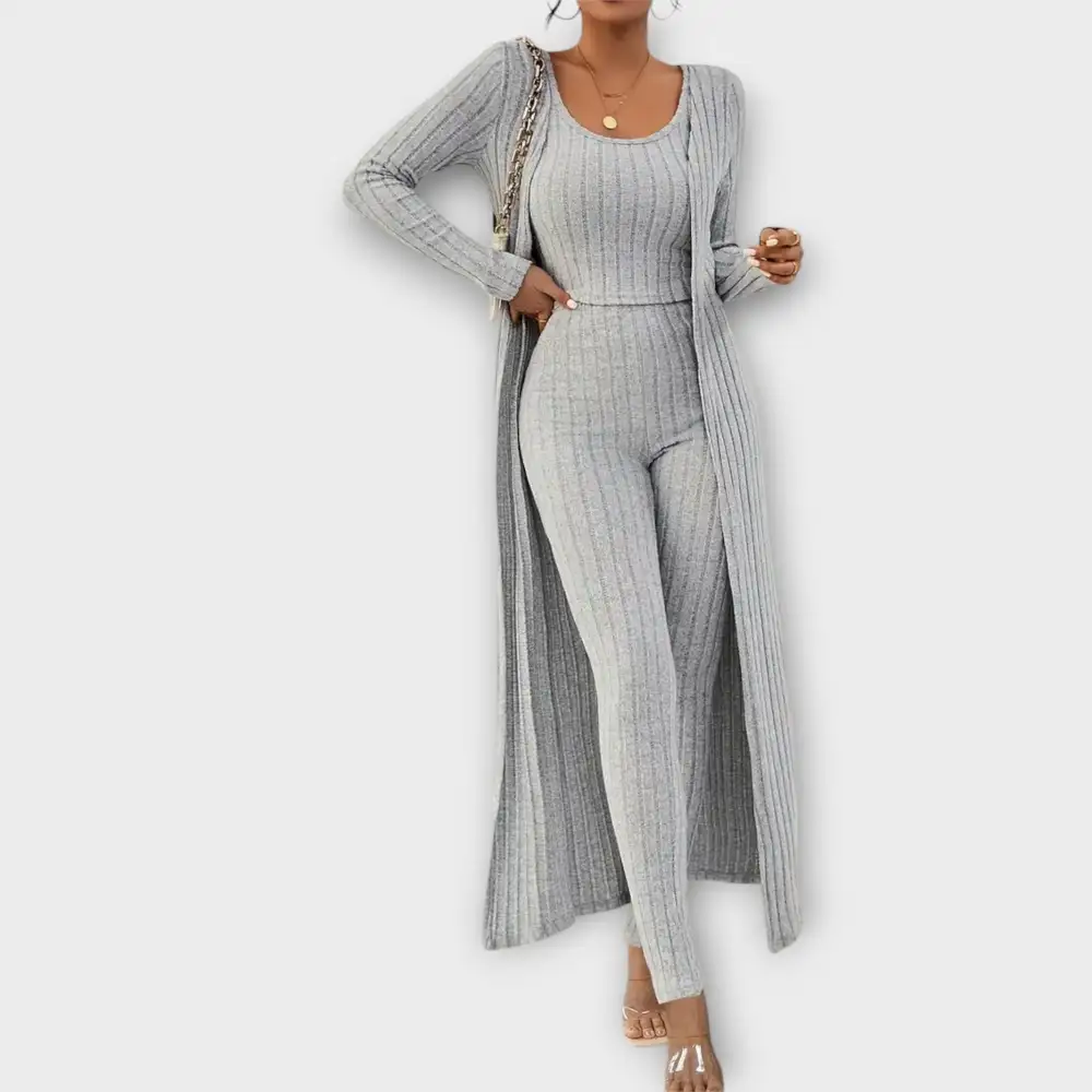 Cardigan Long Sleeve Matching Set
