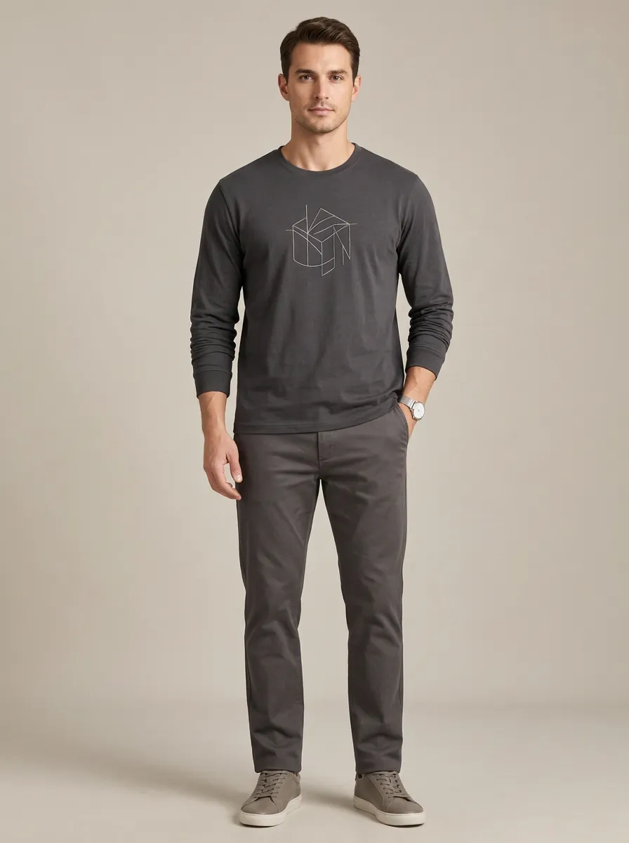 Men's Long Sleeve Classic Style Clean Finish Shirt