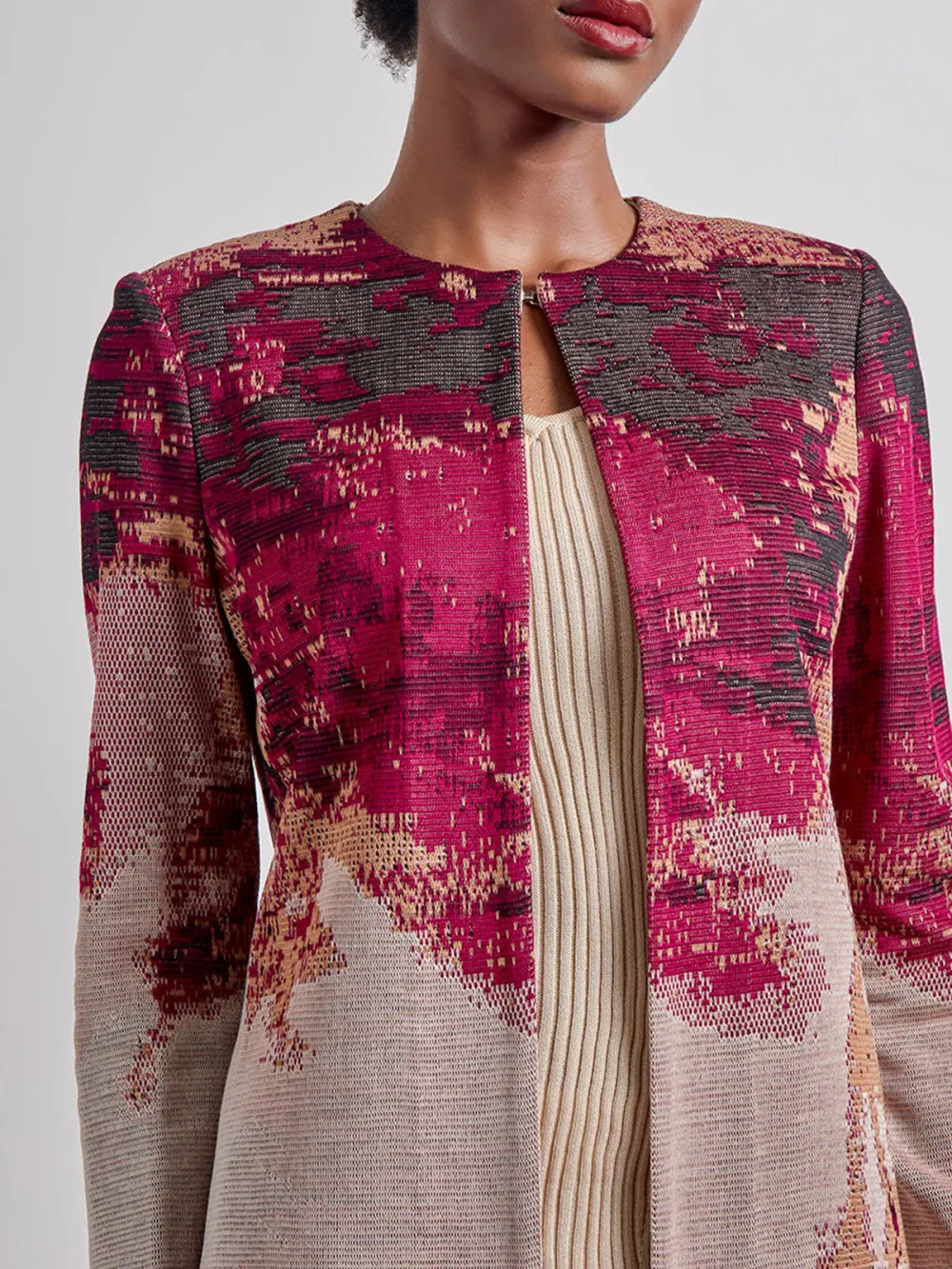 Jacquard Open Knitwear
