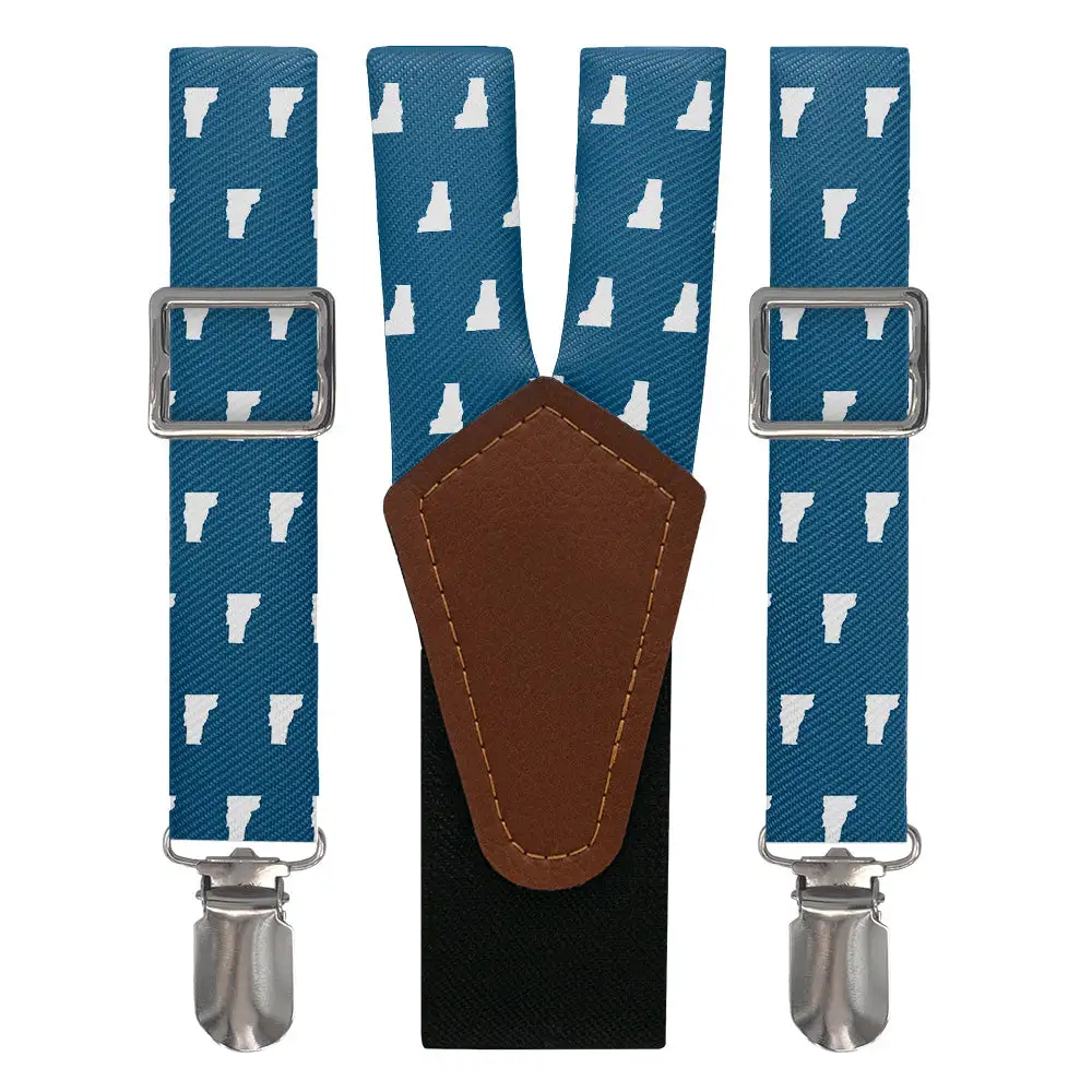 Graphic Outline Motif Suspenders