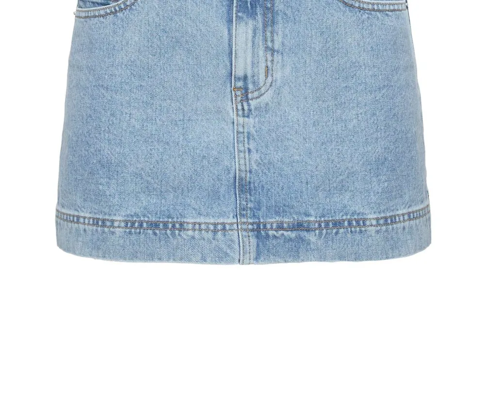 Tall Light Wash Denim Skort
