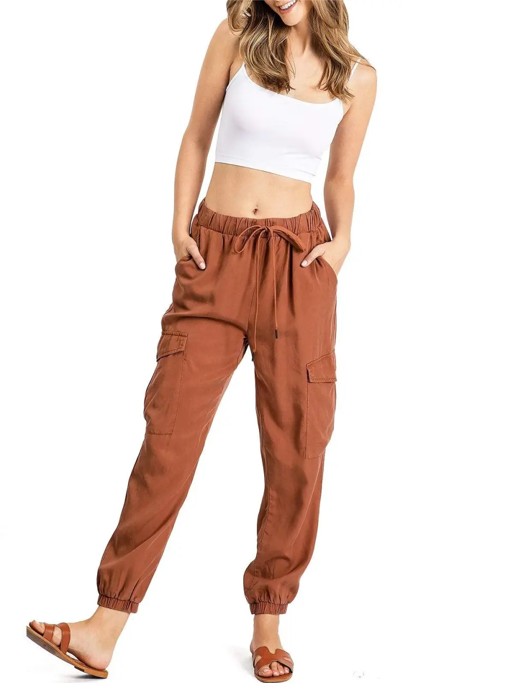 Drawstring Cargo Joggers