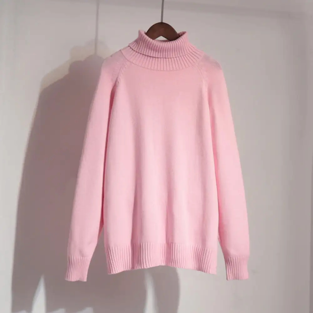 Detail-Rich Women's Knit High-Neck Relaxed Sweater