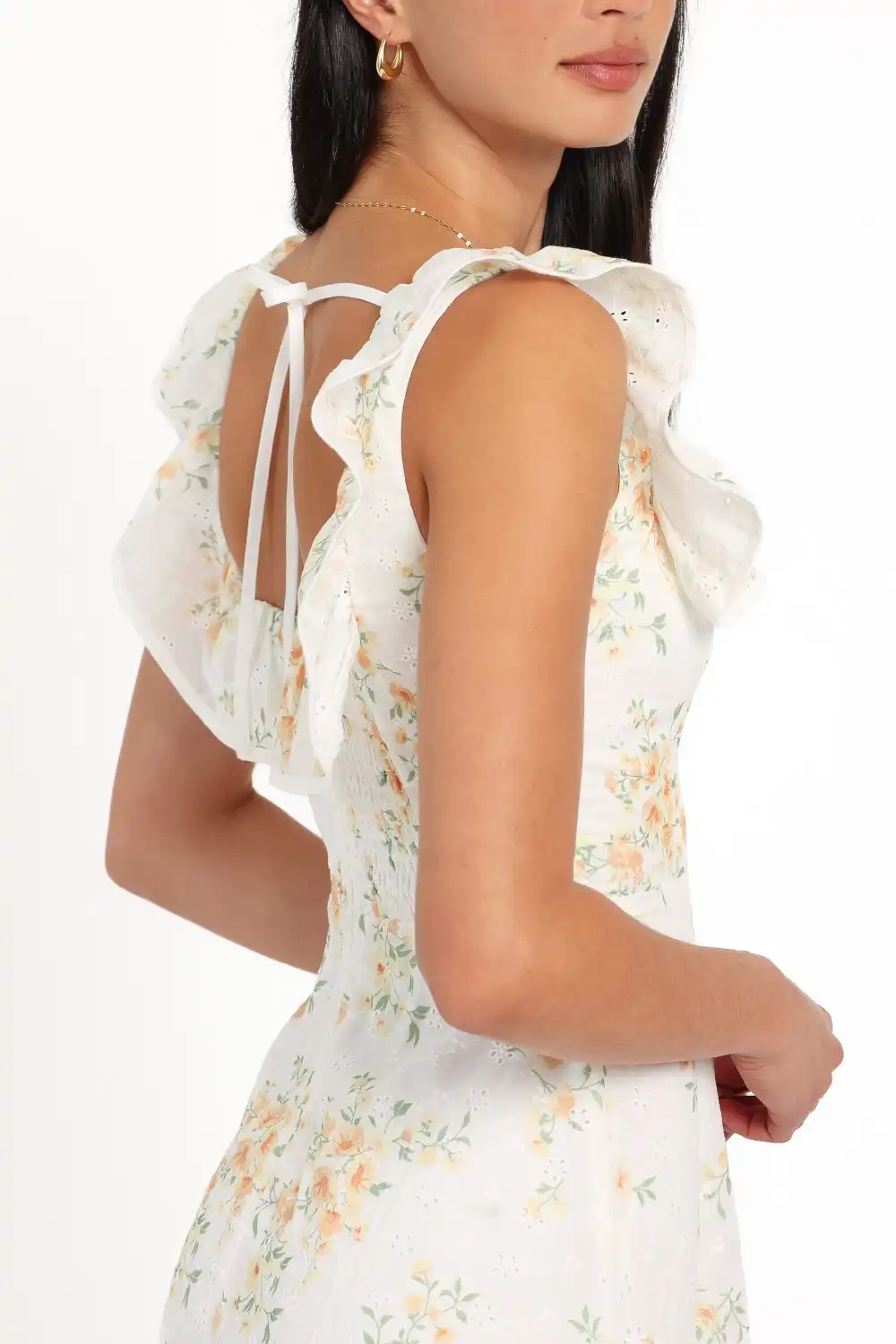 A-Line Square Neck Maxi Dress