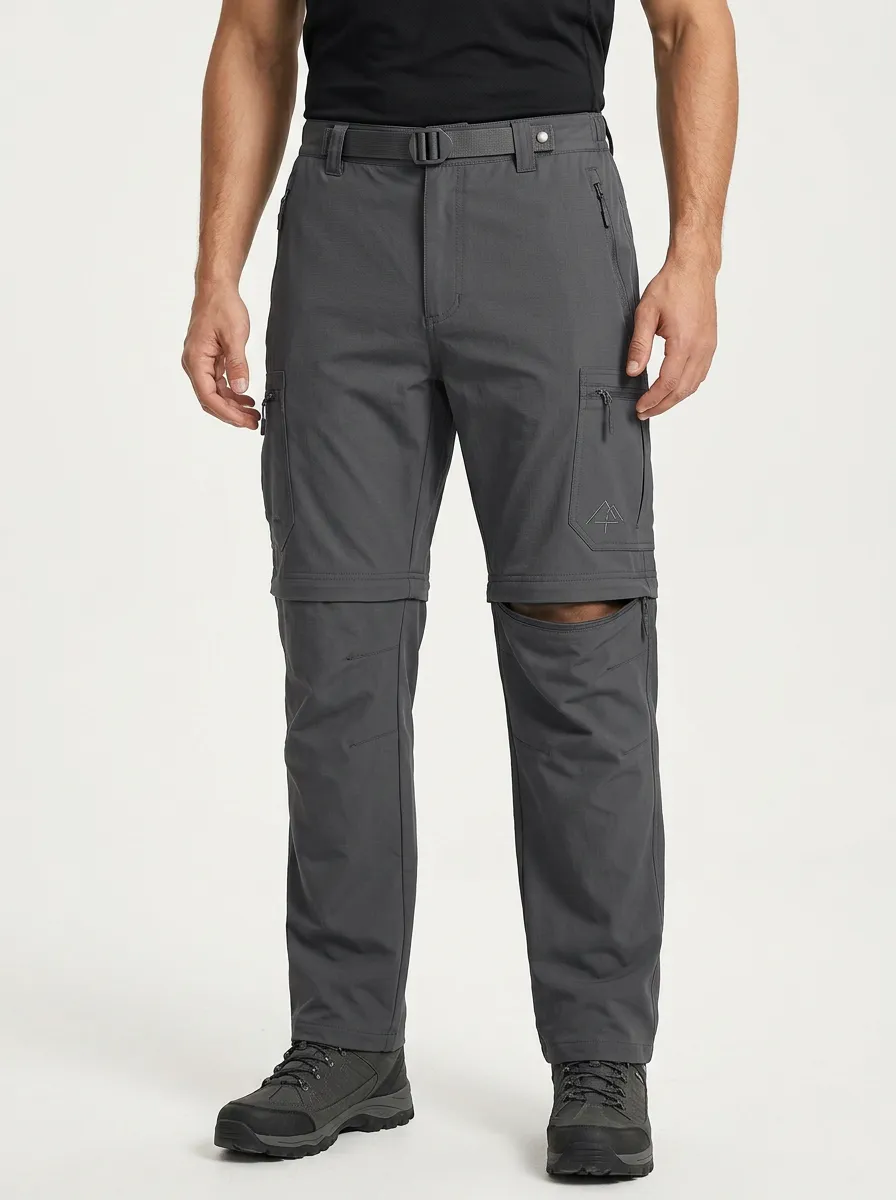 Men's Range All-Terrain Mountain Graphic Waterproof Zip-Off Tactical Cargo Pants