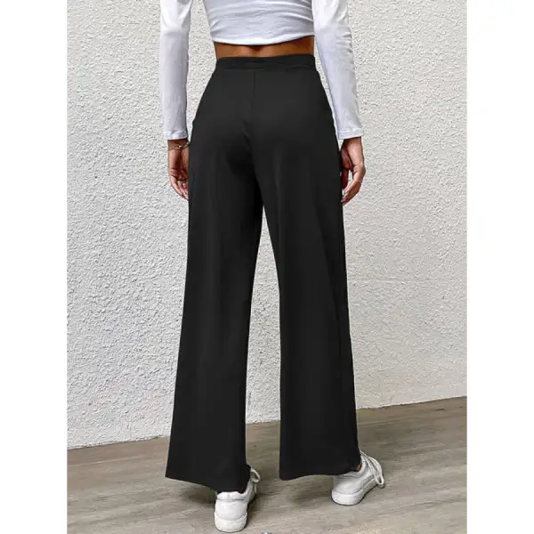 High Waist Straight Pants
