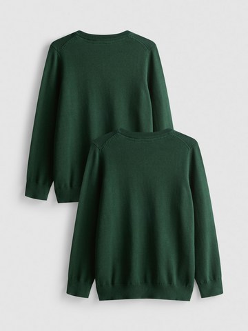 7-15yrs | 2pk Unisex Cotton Rich V-Neck School Jumpers detail 3