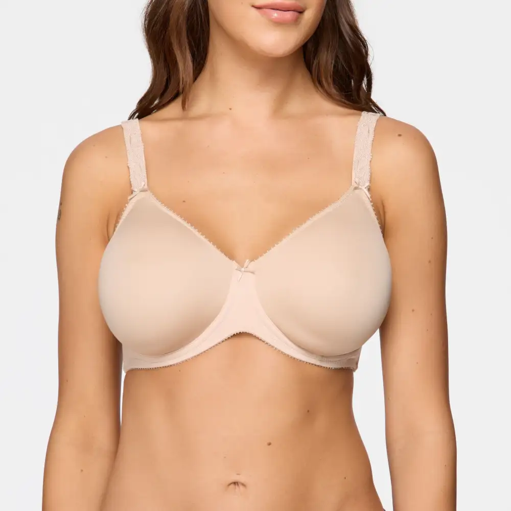 Women's Underwire Seamless Embroidery Breathable Smoothing Bra