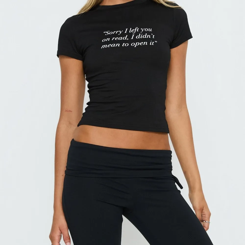 Black Graphic Baby Tee