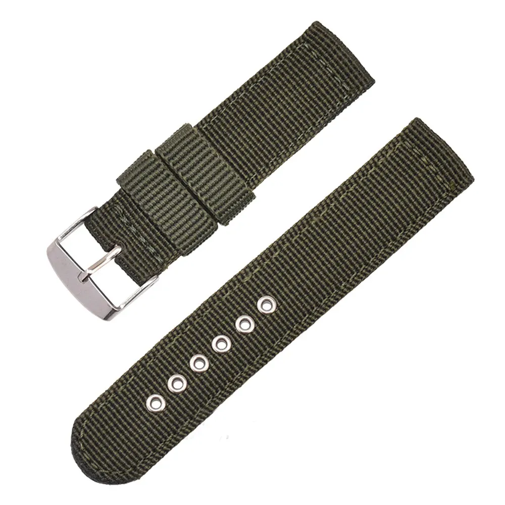 Nylon Watch Strap Replacement Band – Adjustable Fabric Wristband
