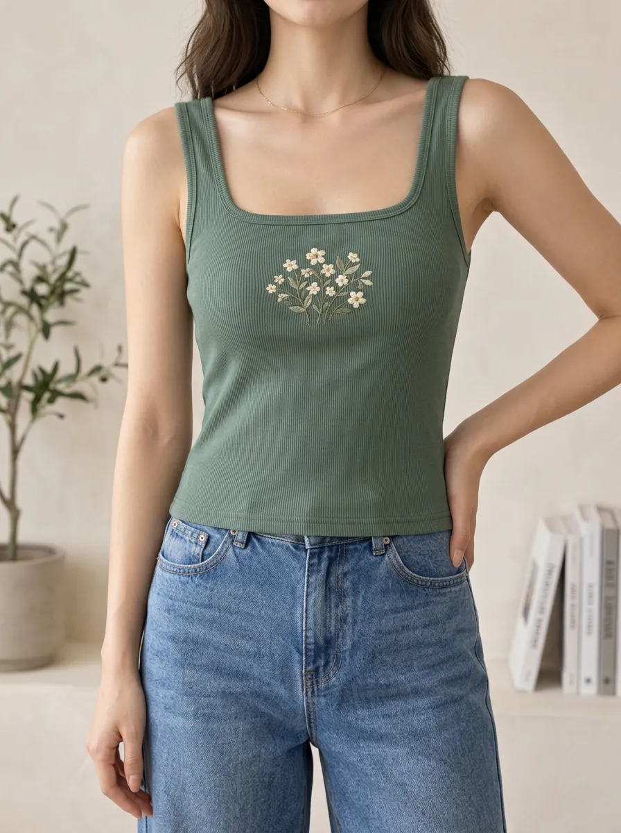 Versatile Ribbed Tank Top