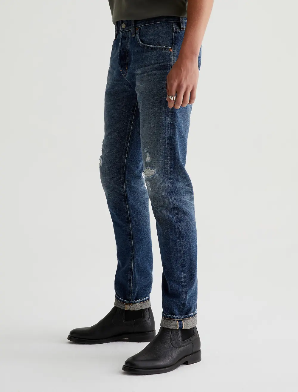 Men's Tailored Slim Mid Rise Stretch Jeans