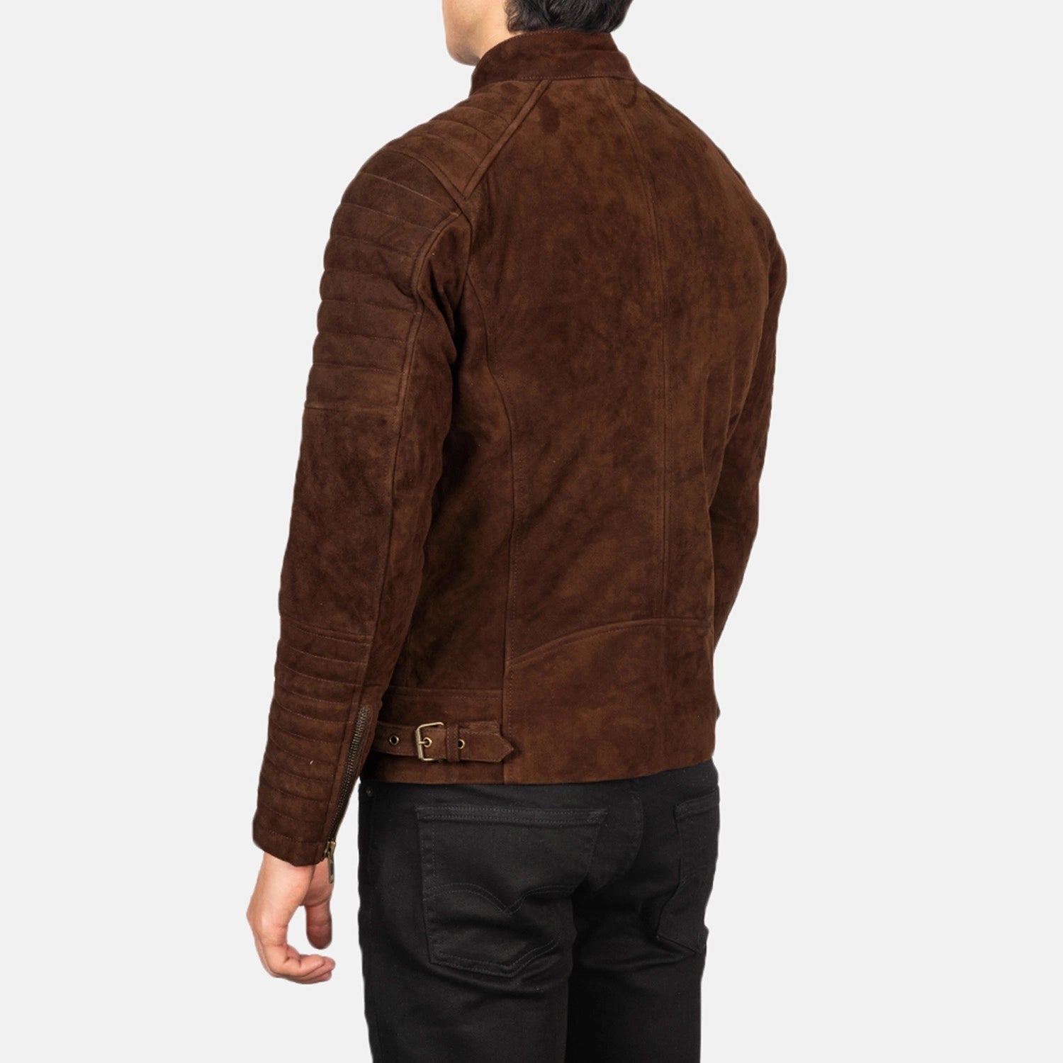 Men's Modern Biker Suede Jacket