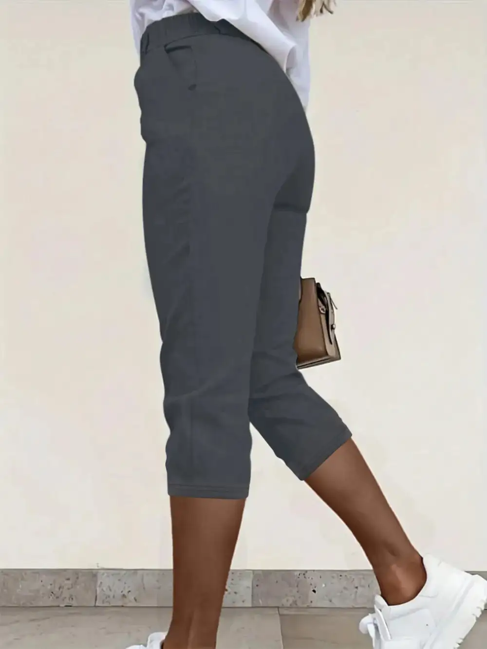 Pleated Detail Pants With Pocket