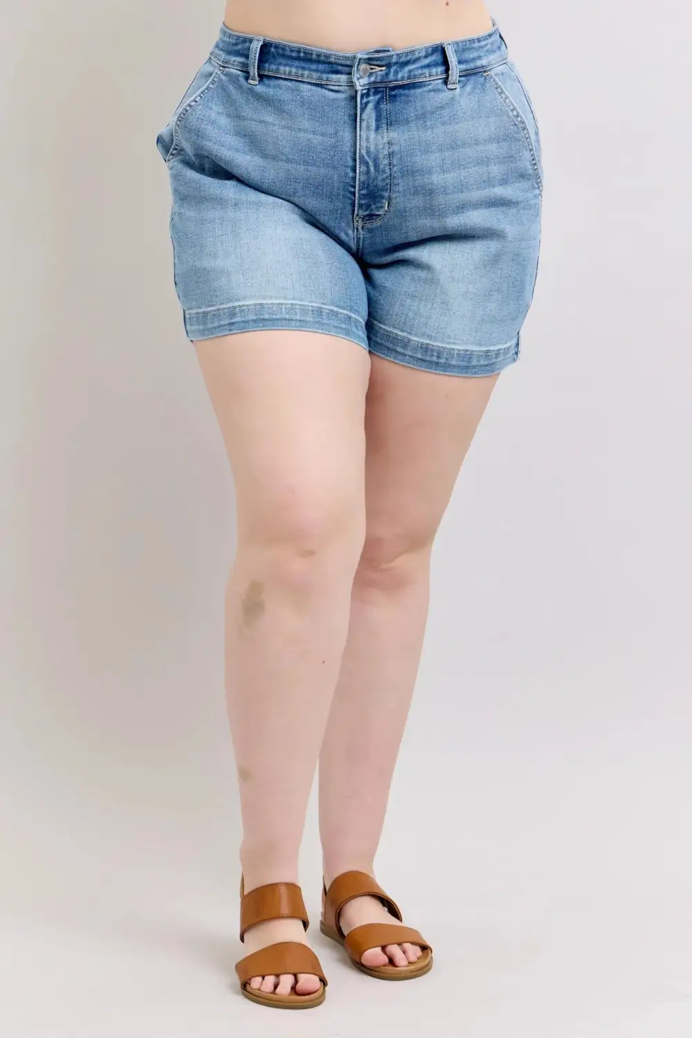 Comfort-Fit Denim Shorts