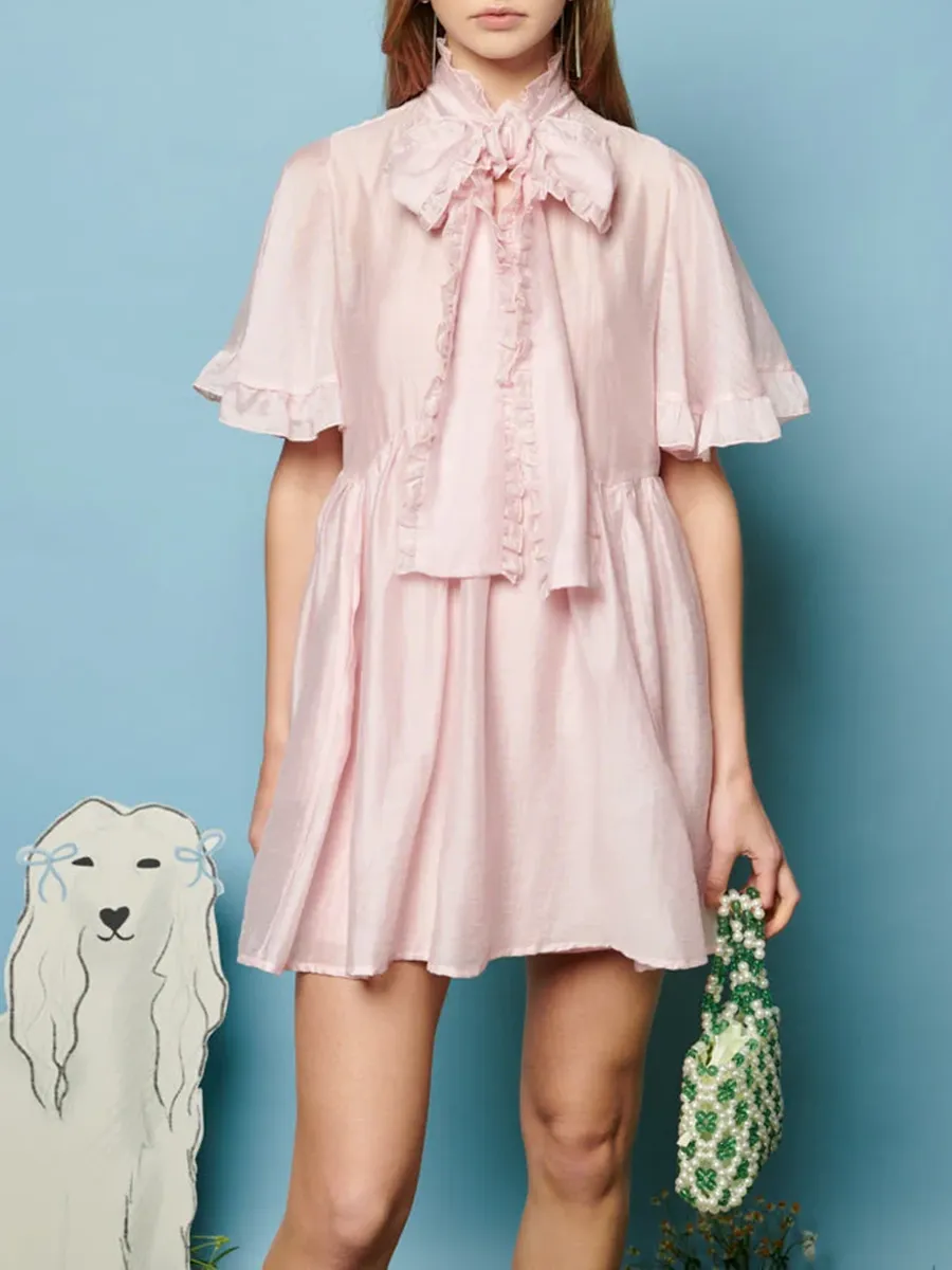 Lively Fashion Styles Bow Mini Dress