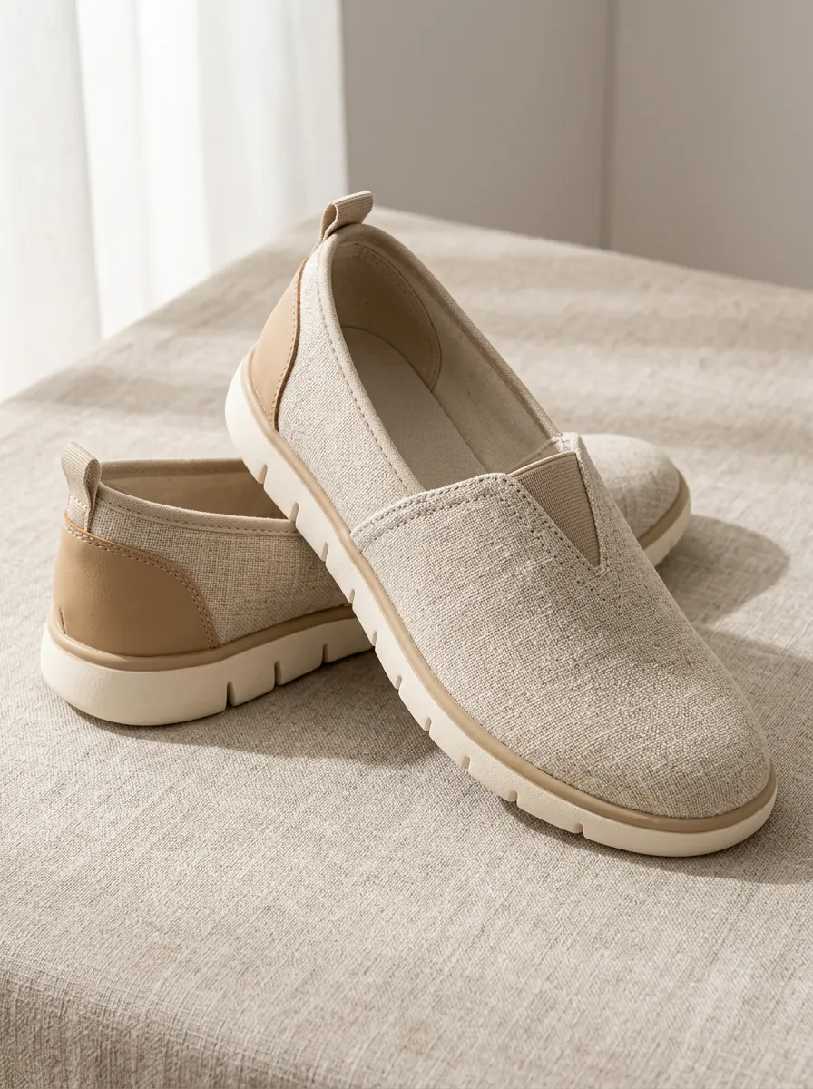 Women's Relaxed Slip-On Soft Sole Canvas Shoes