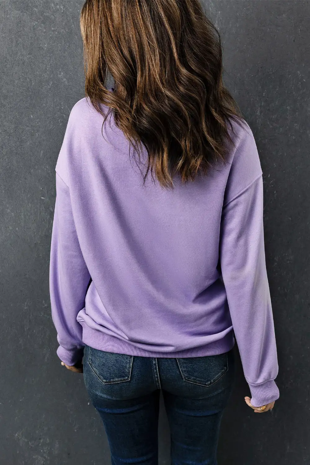 BABE Letter Graphic Sweatshirt