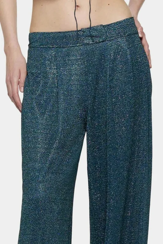 Peacock Metallic Pants