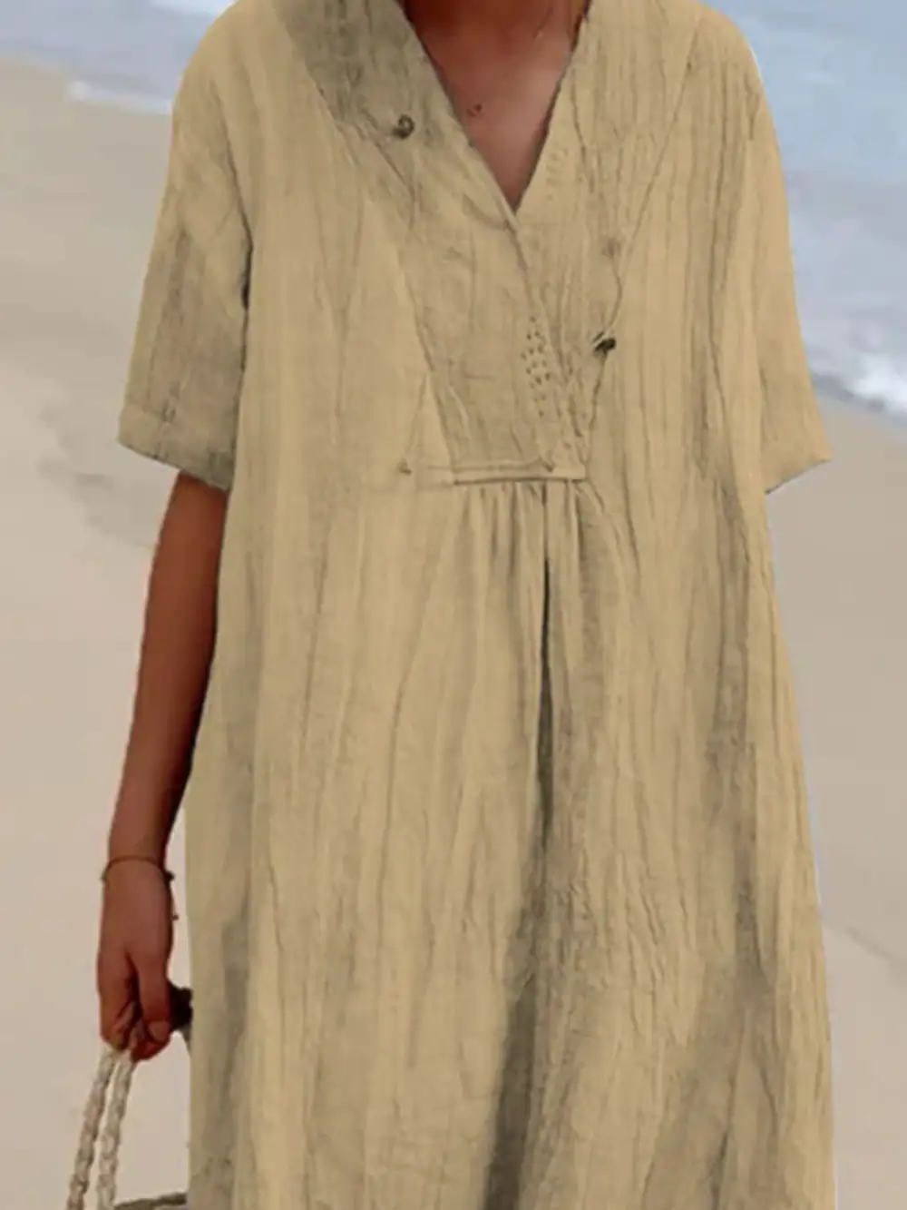 Short Sleeve Midi Dress