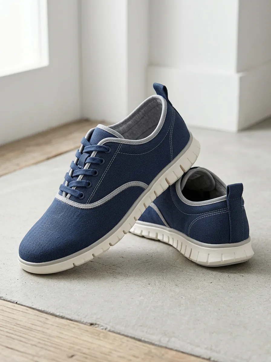 Men's Bold Casual Solid Color Patterned Canvas Shoes