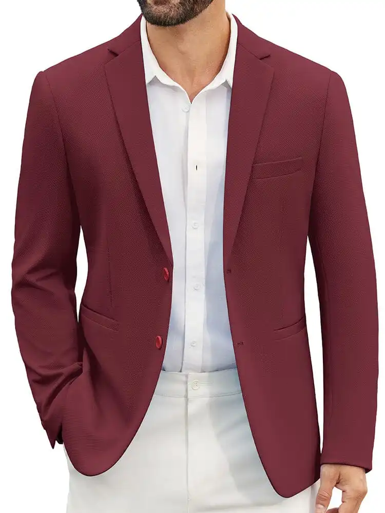 Casual Two-Button Suit Jacket
