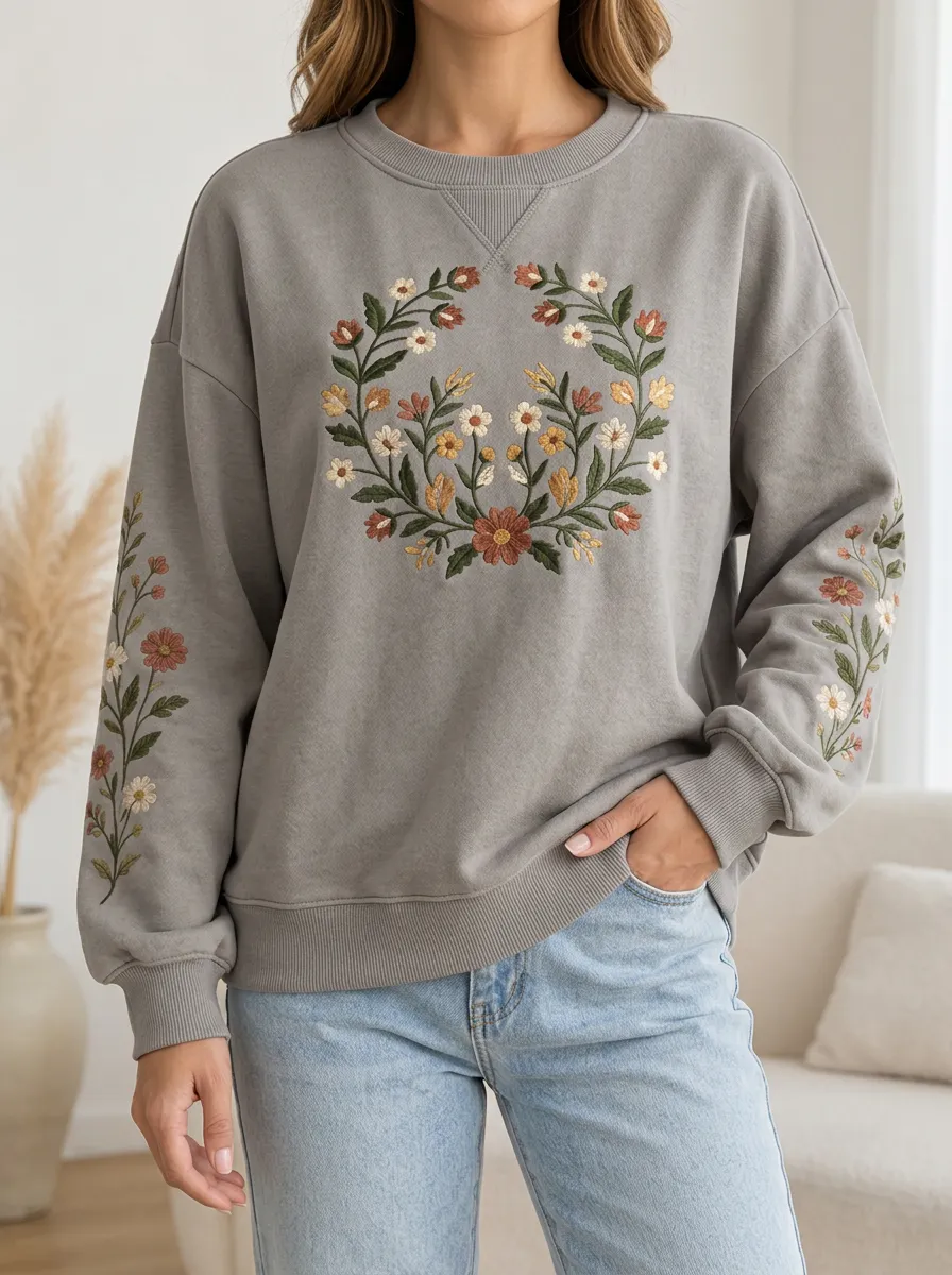 Knit Women's Relaxed Sweatshirt