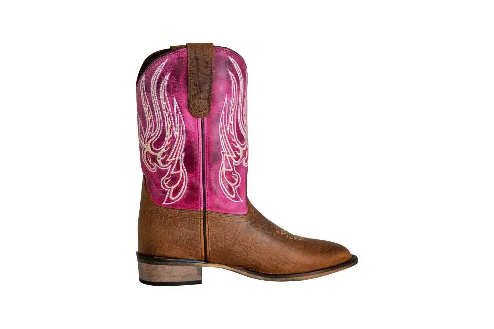 Relaxed Men's Denim Boots With Layered Shaft