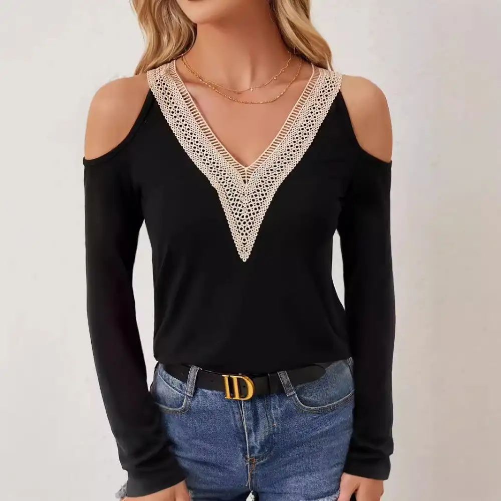 Elevated Casual Lace Crochet Shirt
