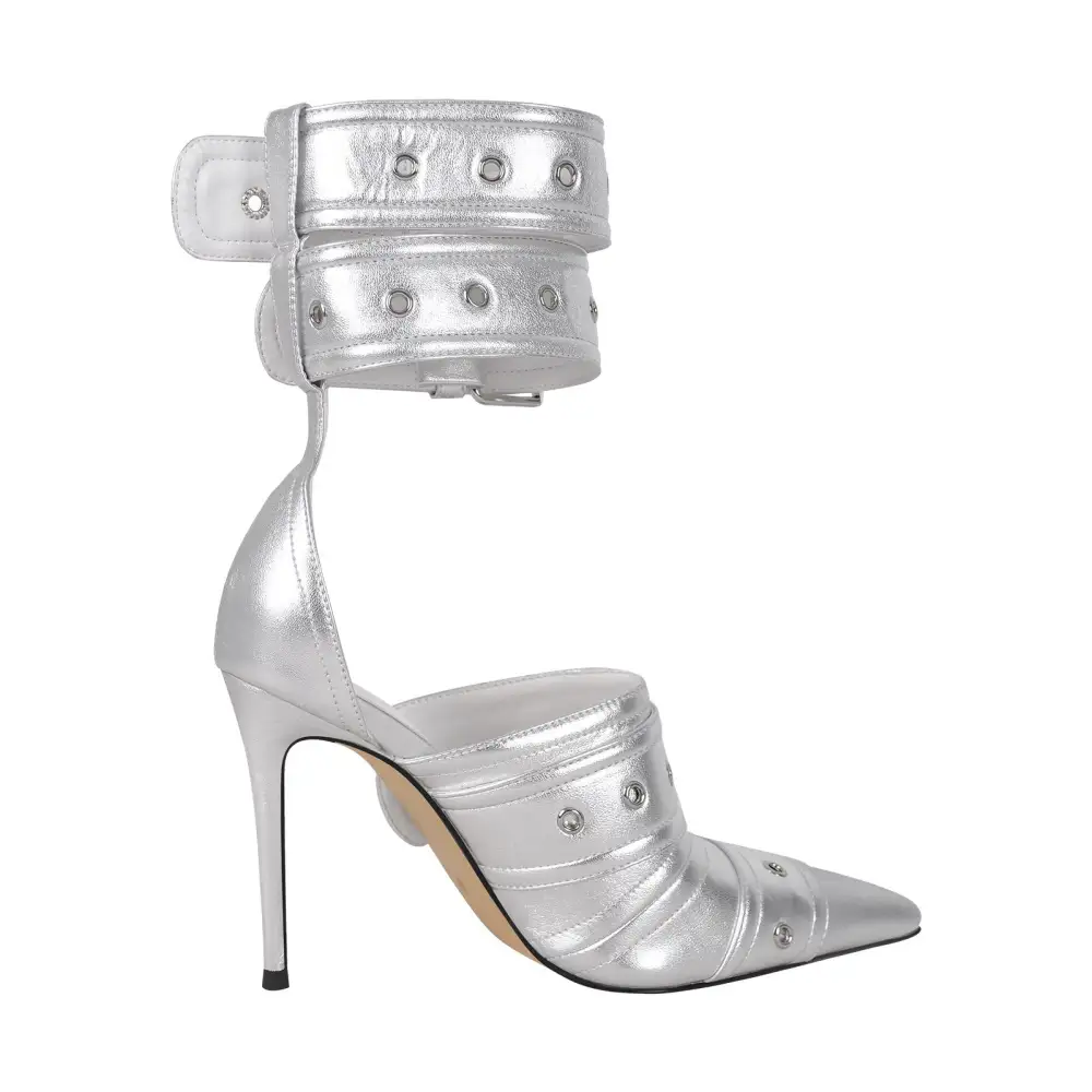Sleek Pointed Toe Stiletto Buckle Strap Pumps