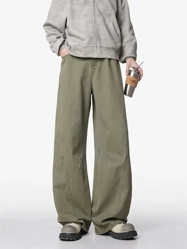 Workwear Ultra-Wide Faded Jeans
