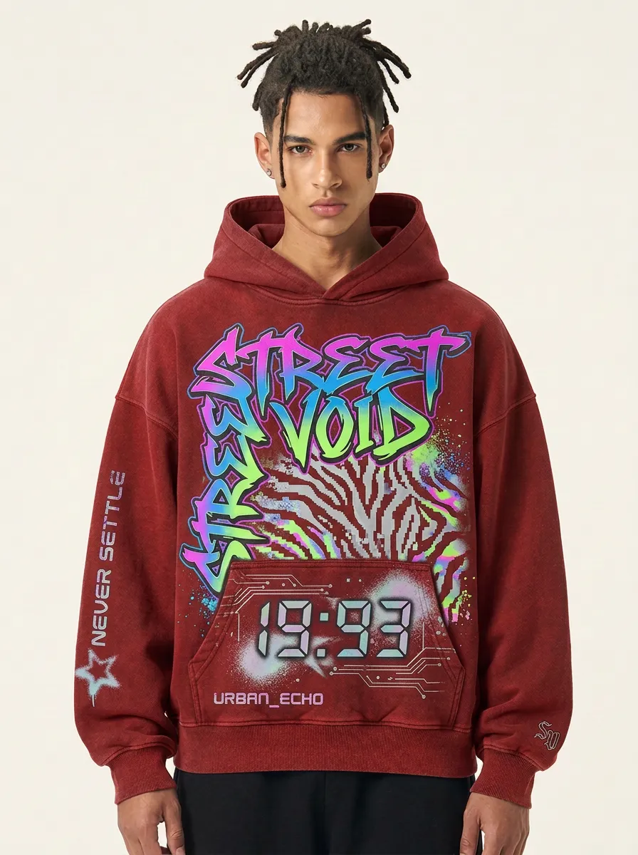 Men's Graphic Streetwear Graffiti Hoodie