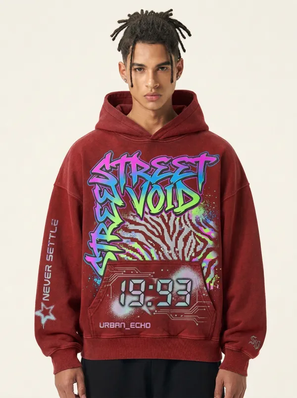 Men's Graphic Streetwear Graffiti Hoodie