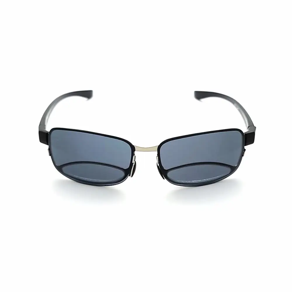 Oval Bifocal Amber-Lens Reading Sunglasses