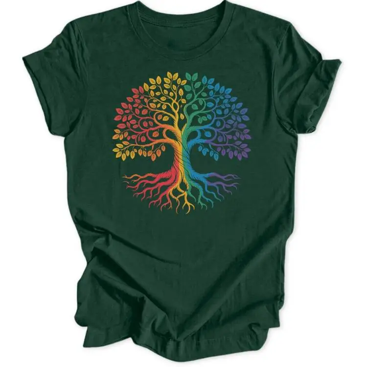 Rainbow Tree Unisex T-Shirt