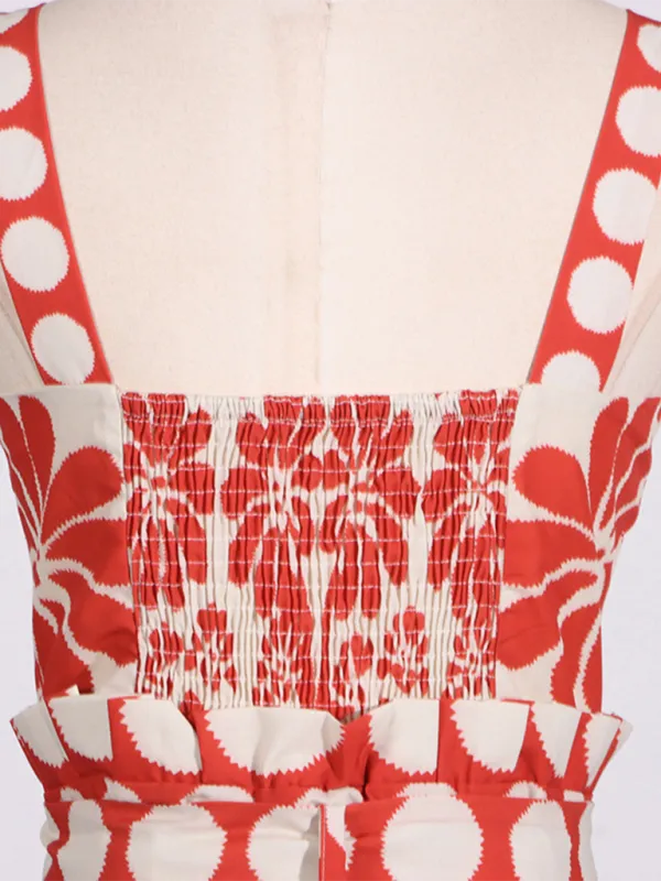 Niche Design Printed Lace Up Waist Accessory